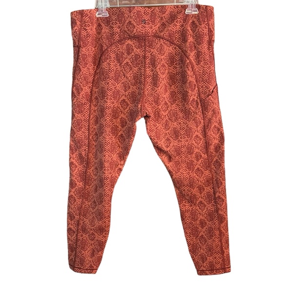 Athleta Ultimate Snake 7/8 Tight in Orange Women’s Size XL - Picture 8 of 11